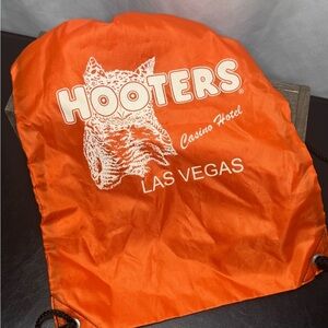 $6 Bundled💥 Vintage Hooters Las Vegas Drawstring Backpack Bag Bin D